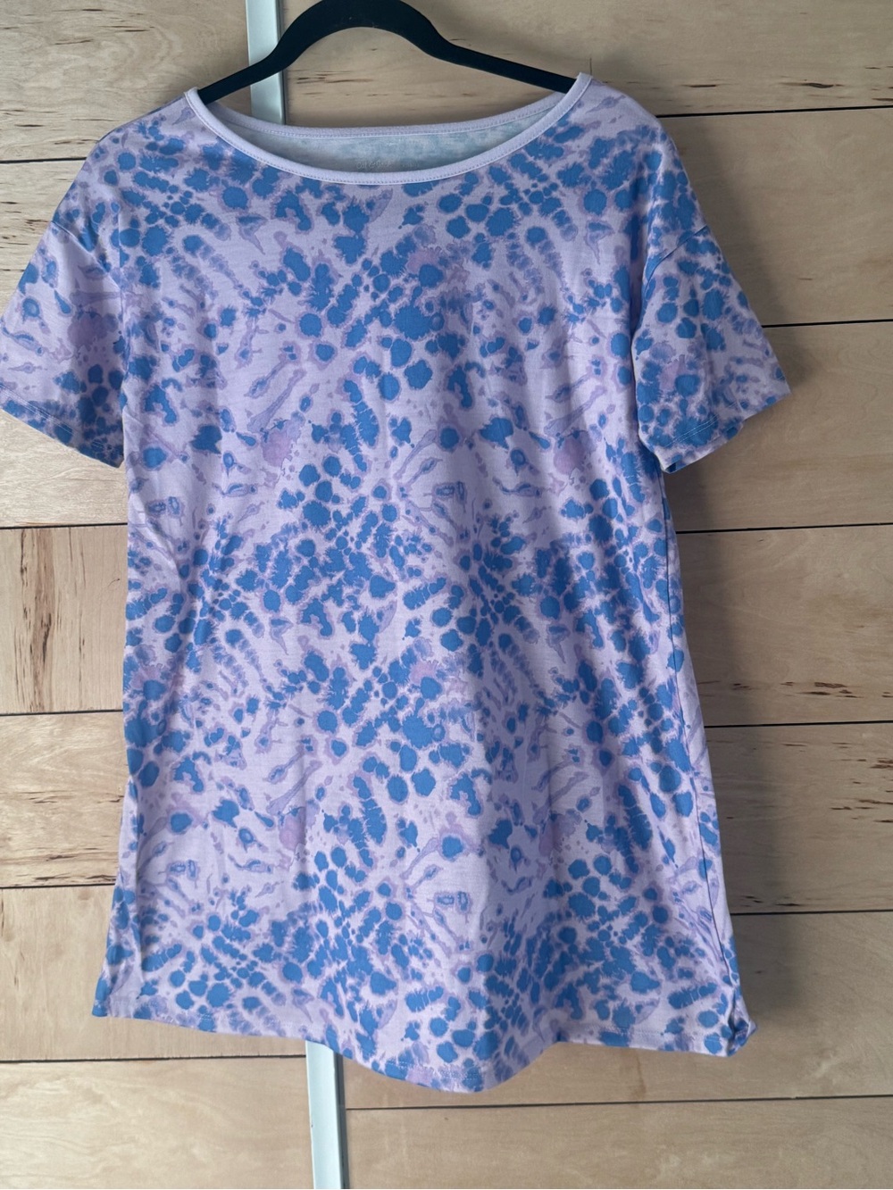 Cat & Jack Lavender and Blue Tie-Dye sleep nightgown